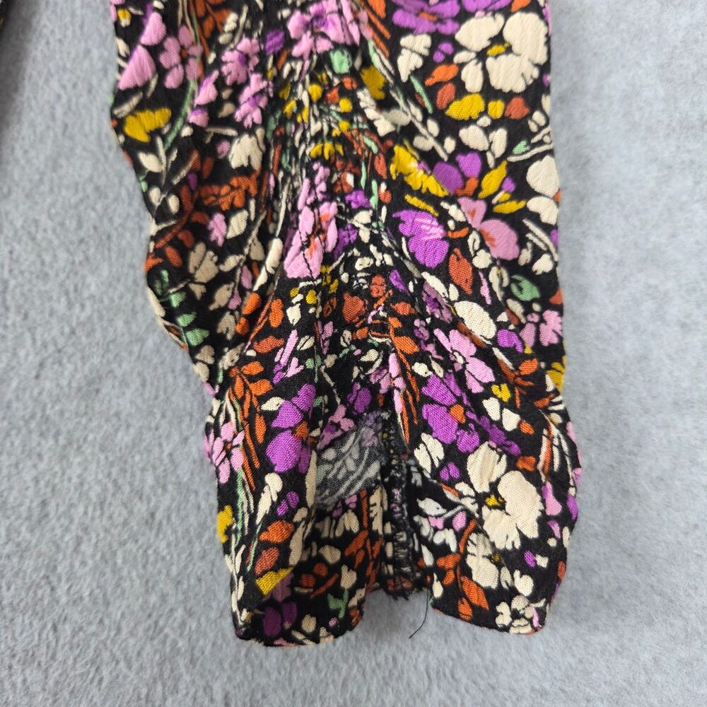 Democracy Small Baby Doll Tunic Floral Mini Dress with Pockets - Picture 5 of 11